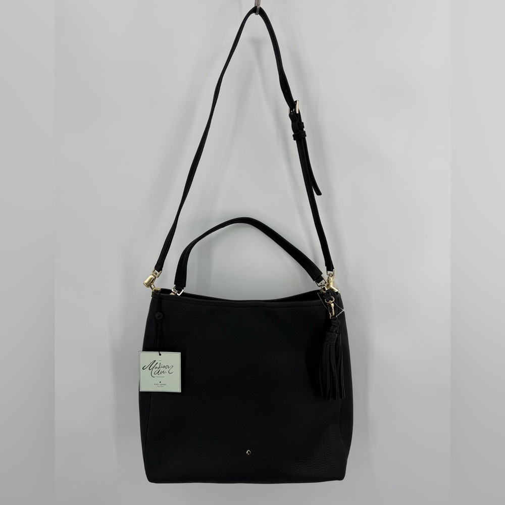 Kate Spade New York x The Madison Ave. Collection NWT Tote Black Leather